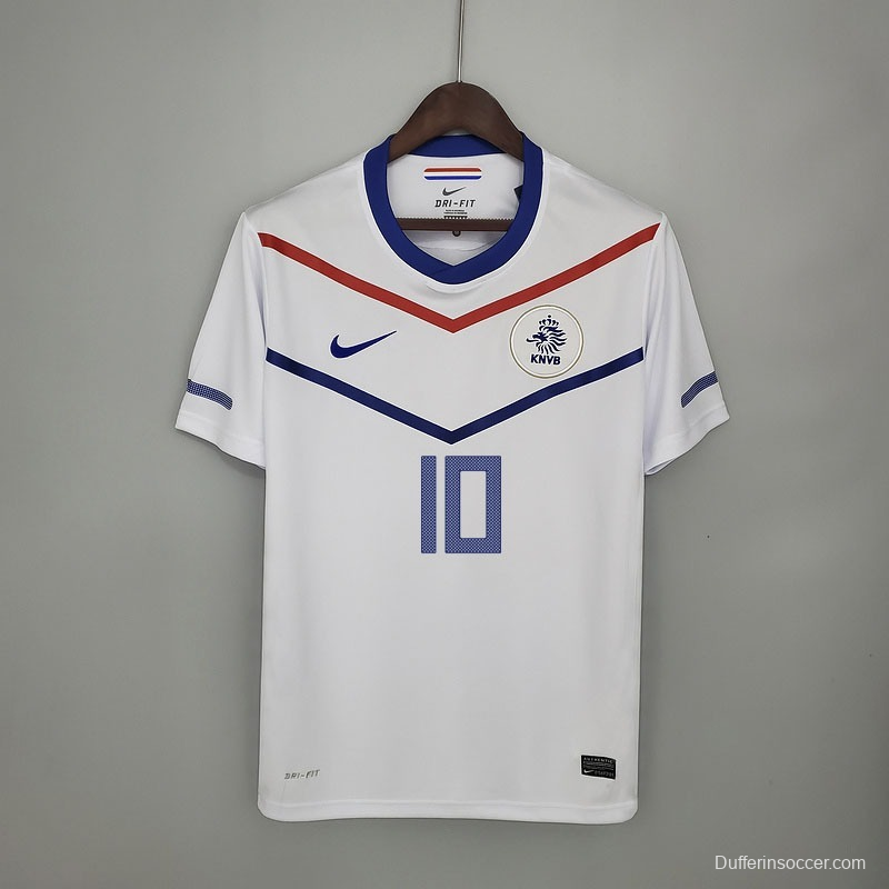 Retro Netherlands 2010 away Soccer Jersey