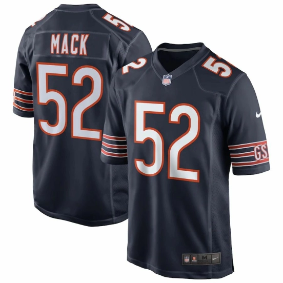 Men's Khalil Mack Navy Player Limited Team Jersey