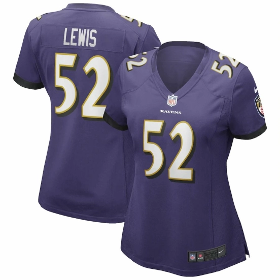 Women's Ray Lewis Purple Retired Player Limited Team Jersey