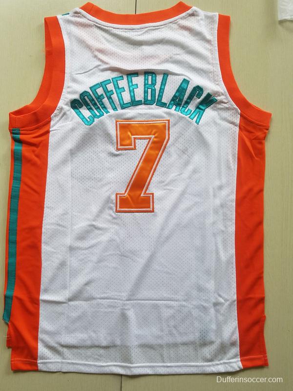 Flint Tropics 7 Coffee Black Basketball Jersey Semi Pro Team New
