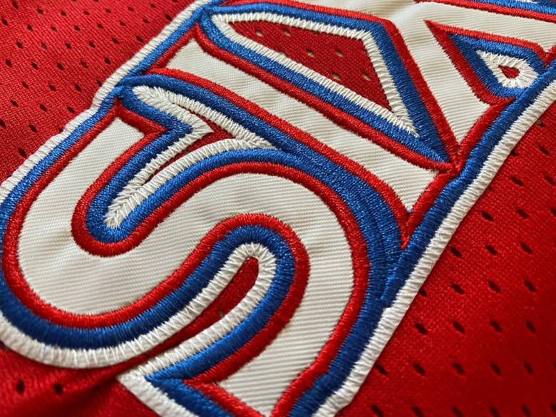 Men's Allen Iverson Red Retro Classic Team Jersey