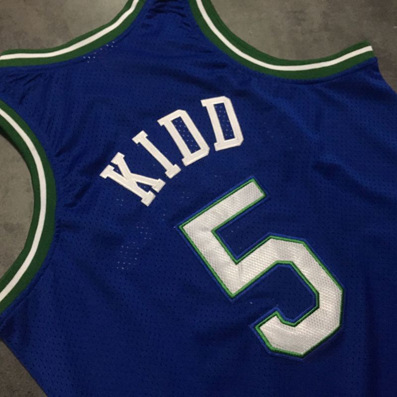 Men's Jason Kidd Blue Retro Classic Team Jersey