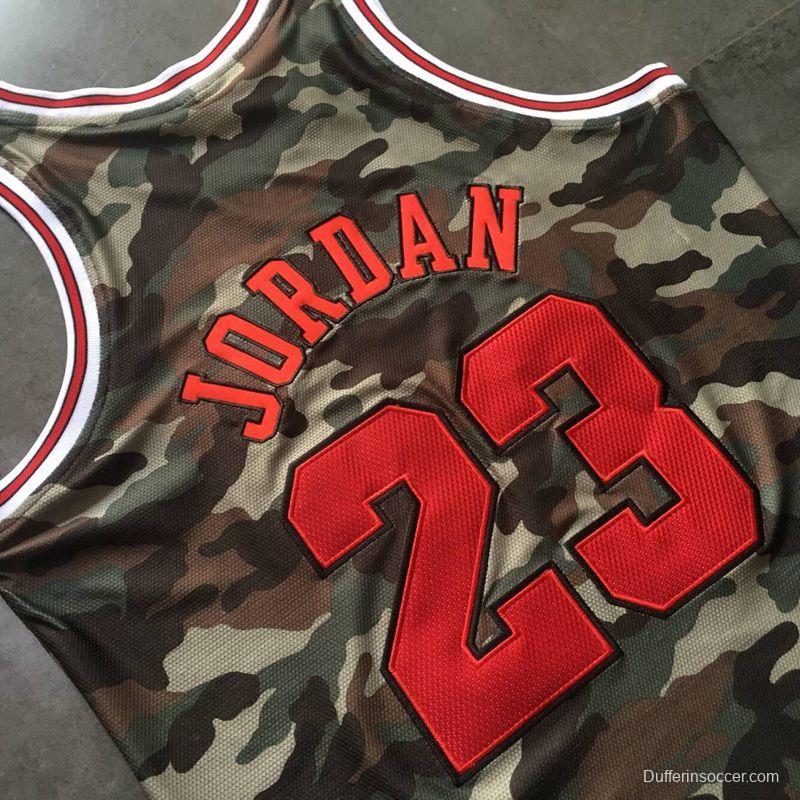 Men's Michael Jordan Camouflage Retro Classic Team Jersey