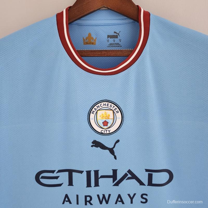 Retro 22/23 Manchester City Home Jersey