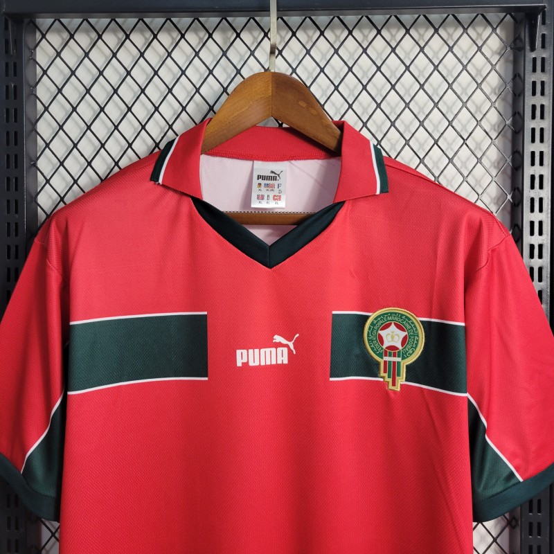 Retro 1998 Morocco Third Red Jersey