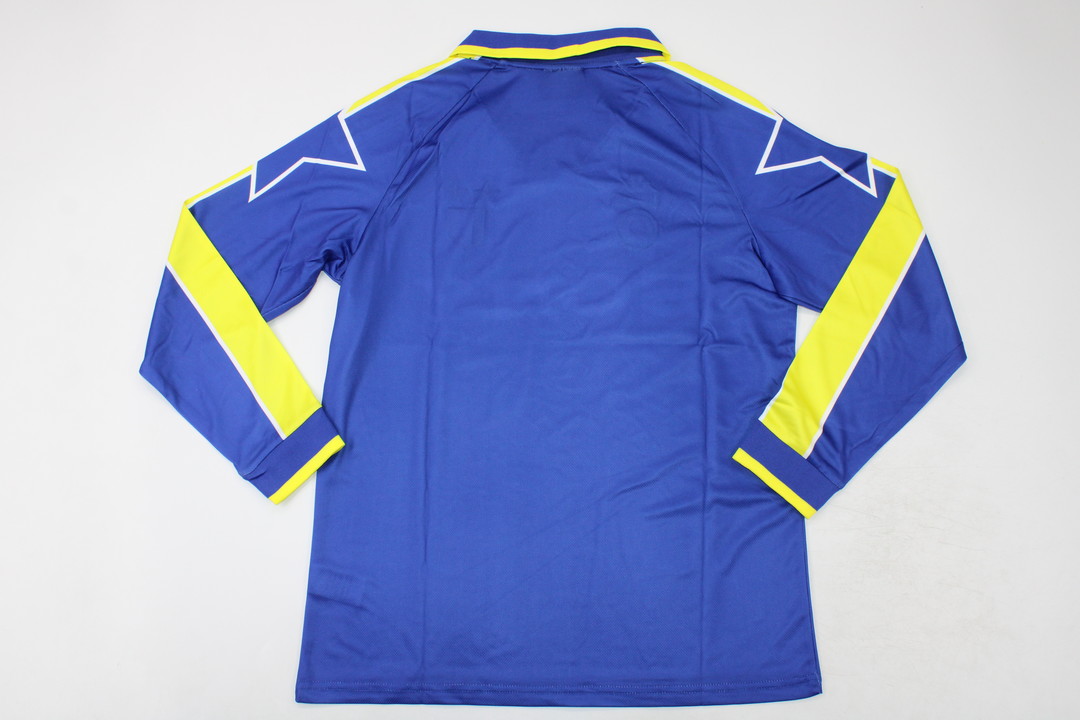 Retro 95/96 Juventus Away Blue Long Sleeve Jersey