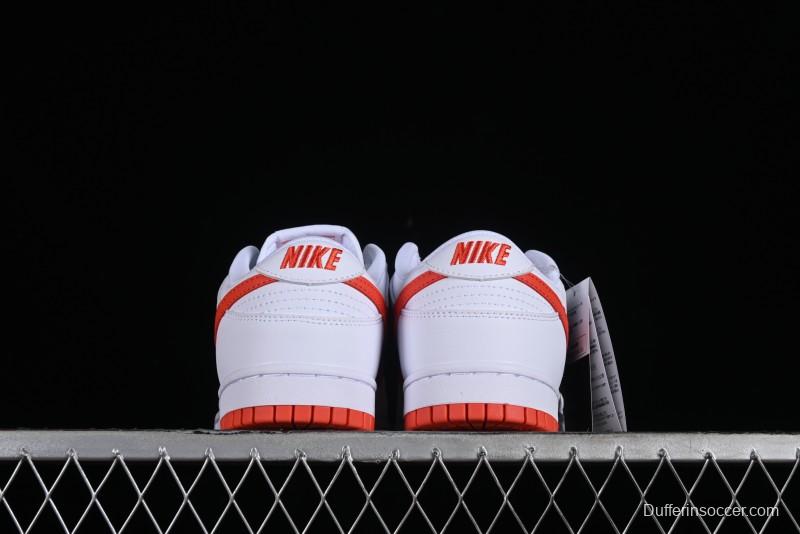 Nike SB Dunk Low White Orange Low-Top Casual Skateboarding Shoes - DV0831-103