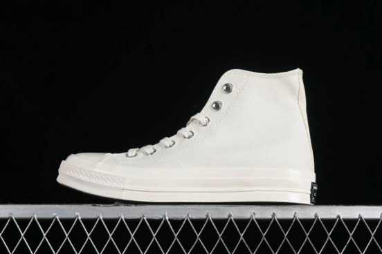 Converse Chuck 1970s Original Cream White High-Top Casual Canvas Shoes - 162210C