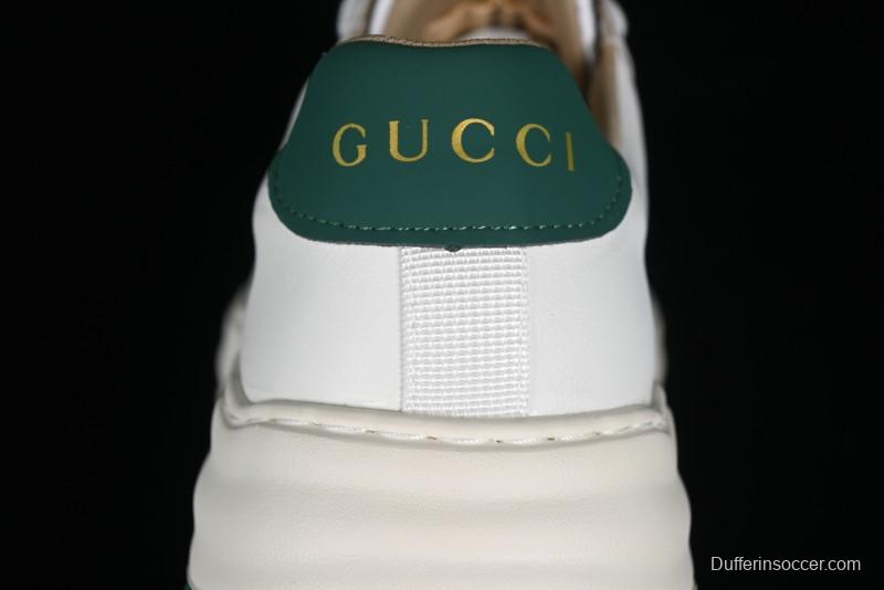 Gucci Chunky B Screener GG Sneakers Retro Style with Classic GG Canvas and Leather Trim - 9Y9209666