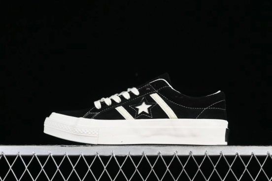 Converse One Star Academy Pro Classic Black & White One Star Retro Casual Skate Shoes - A06426C