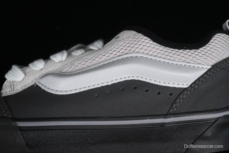 Vans OG Classic Slip-On Acid Wash Retro Grey Black Skate Shoes - VN0009QCGRY