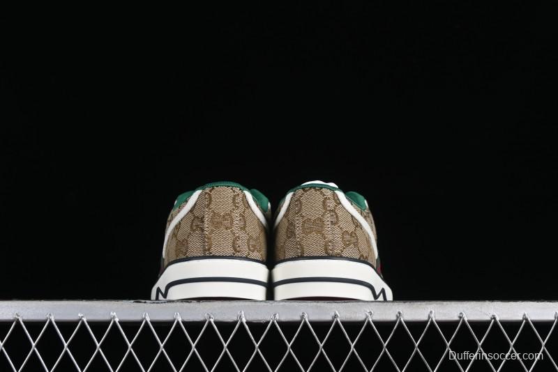 Gucci Tennis 1977 Print Sneaker Retro Casual Canvas Shoes - 02JPO9064