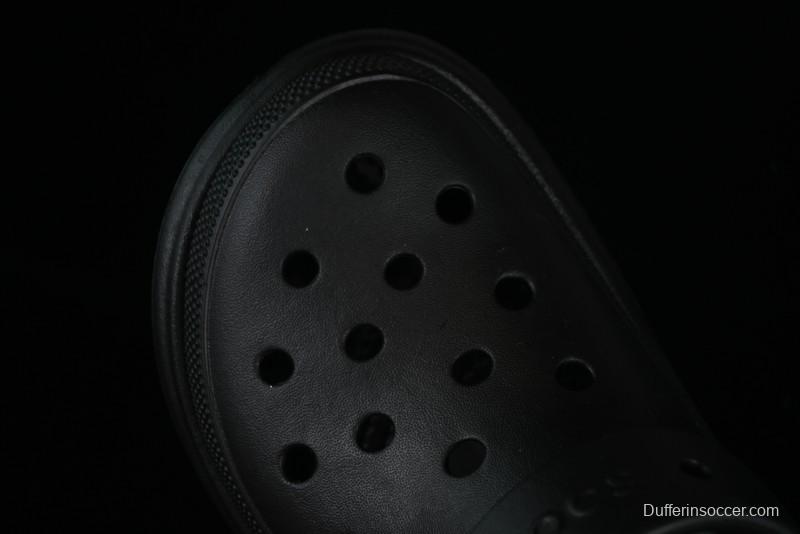 Crocs Classic Clog Retro Beach Sandals with Adjustable Heel Strap and Thick Sole - B.D4