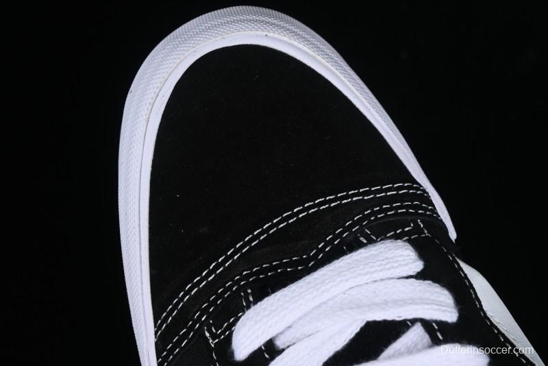 Vans Classics Knu Skool Coca-Cola Collaboration Black White Embroidery Chunky Tongue Sneakers - VN0009QC6BTI