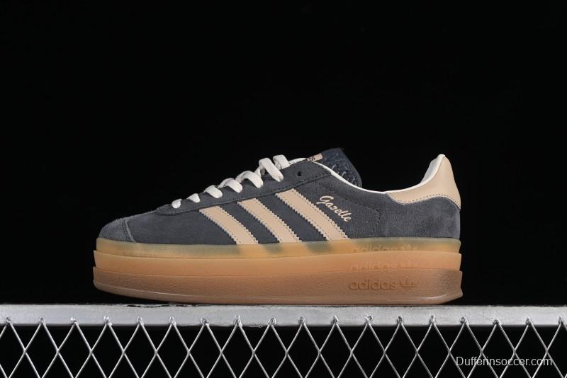 Adidas Originals Gazelle Bold IE0428 Low-Top Sneakers with Thick Sole for Casual Wear Anti-Slip and Durable - IE0428