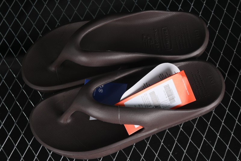 New Balance NB x TAW&TOE Co-branded Brown Ultra-Soft Cloud Cushion Beach Sandals Flip Flops - SD5601GMU