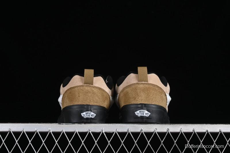 Vans Classics Knu Skool Retro Chunky Tongue Skate Shoes in Black/Brown - VN000CP6BXC