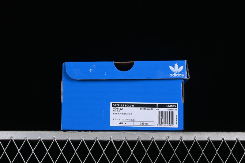 Adidas Originals Gazelle Bold H06122 Low-Top Sneakers with Thick Sole for Casual Wear, Slip-Resistant and Durable