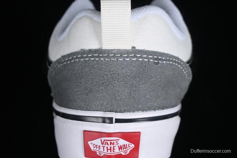 Vans Classics Knu Skool Retro Skate Shoes with Checkerboard Design - VN0009QC6PA