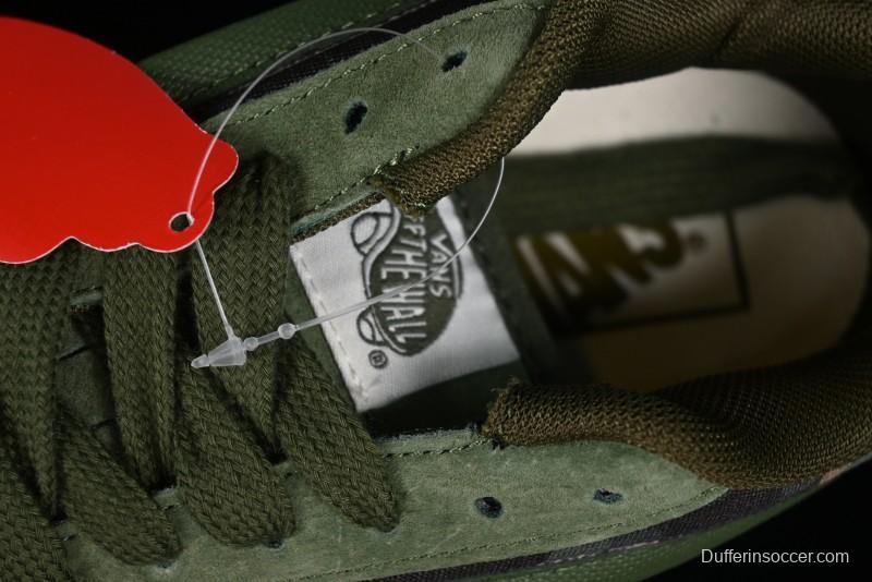 Vans Classics Knu Skool Camo Army Green Chunky Tongue Platform Sneakers - VN0007QC0WD