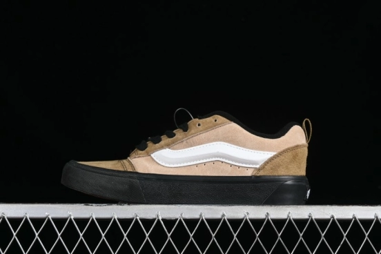 Vans Classics Knu Skool Retro Chunky Tongue Skate Shoes in Black/Brown - VN000CP6BXC