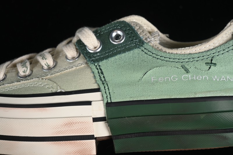 Feng Chen Wang Converse Chuck 70 Low Unisex Deconstructed Canvas Sneakers - A07636C