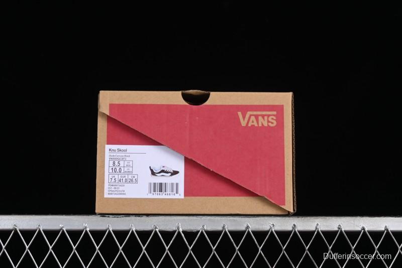 Vans Classics Knu Skool Retro Skate Shoes with Chunky Silhouette - VN0009QCBF2