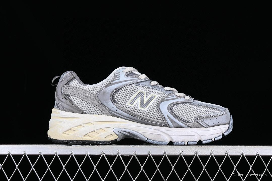 New Balance 530 Series Leather Distressed Retro Casual Running Shoes - MR530TG