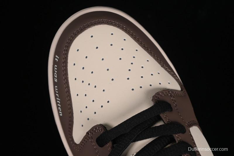 Nike SB Dunk Low Casual Skateboarding Shoes in Black/Brown - MU0232-370