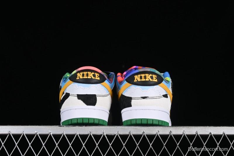Nike Ben & Jerry's x Nike SB Dunk Low Pro QS "Chunky Dunky" Classic Casual Skate Shoes - CU3244-100