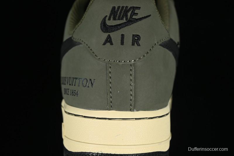 Nike Air Force 1 '07 Low LV Collaboration - Military Green Casual Sneakers - BA8806-223