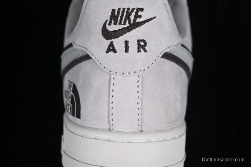 Nike Air Force 1'07 Low The North Face CDG Collaboration - Beige Grey Pigskin Low-Top Casual Sneakers - HD1968-015