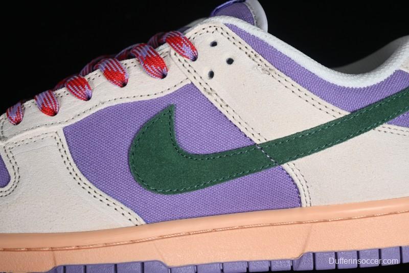 Nike SB Dunk Low Casual Skateboarding Shoes in Purple with Black Swoosh - HF5030-030