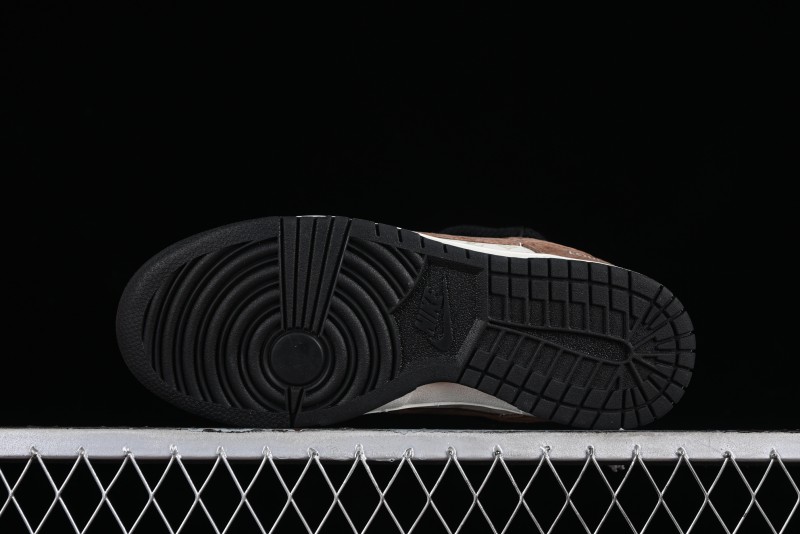 Nike SB Dunk Low LV Collaboration - Black Brown Fade Anniversary Custom Low-Top Casual Sneakers - SJ2068-233