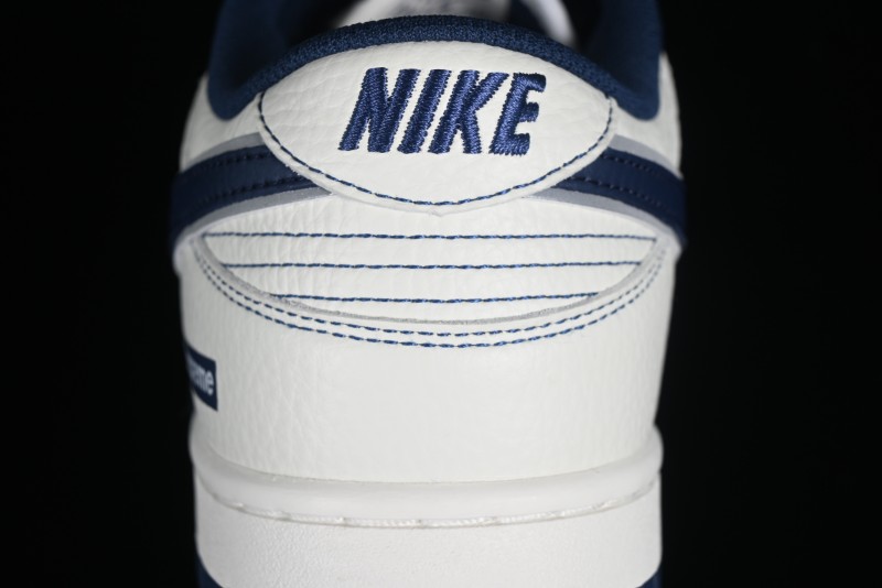Supreme x Nike SB Dunk Low Deep Blue Colorway Low-Top Casual Skate Shoes - RM2308-238