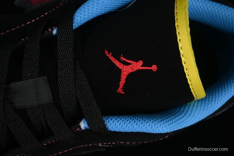 Nike Air Jordan 1 Low AJ1 Black Green Low Top Lifestyle Basketball Shoes - 338145-003