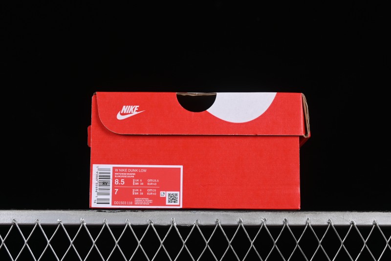 Nike Dunk Low SB Casual Sneakers with Knit Cat and Rose Pink Design - DD1503-118