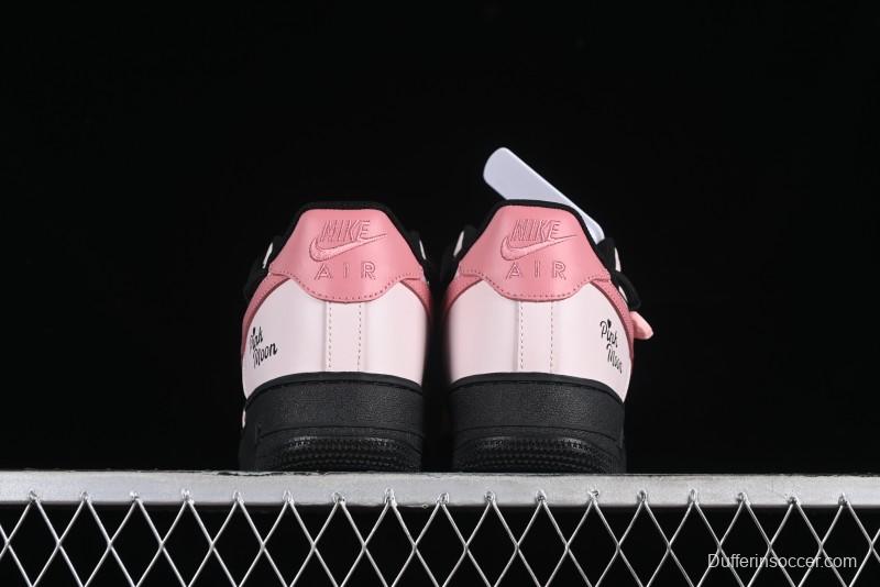 Nike Air Force 1 '07 Low Custom Anime Theme Black Sugar Heart Casual Sneakers with Lace-Up - ZH0316-012