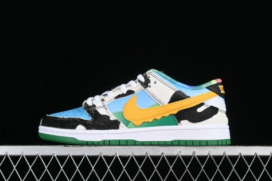 Nike Ben & Jerry's x Nike SB Dunk Low Pro QS "Chunky Dunky" Classic Casual Skate Shoes - CU3244-100