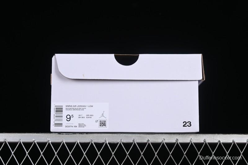 Nike Air Jordan 1 Low AJ1 White Blue Red Toe Casual Sneakers - DC0774-164