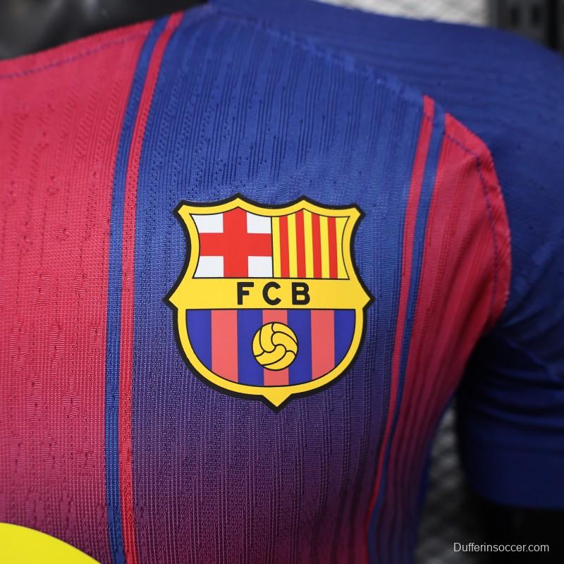 Player Version 25/26 Barcelona Home Jersey