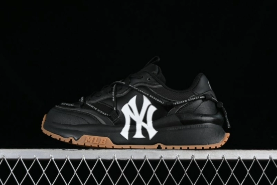 New York Yankees MLB Chunky Runner Lace Lightweight Casual Sneakers - 3ASHCRR3N50BKS