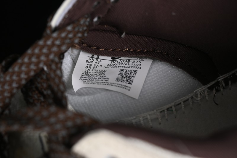 Nike SB Dunk Low Gucci Collaboration - Beige Brown Woven Fabric Anniversary High-End Custom Low-Top Casual Skate Shoes - DQ1098-375