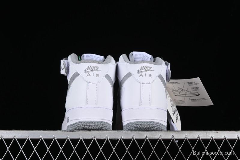 Nike Air Force 1 '07 Mid Casual Sneakers in White-Grey - DV0806-100