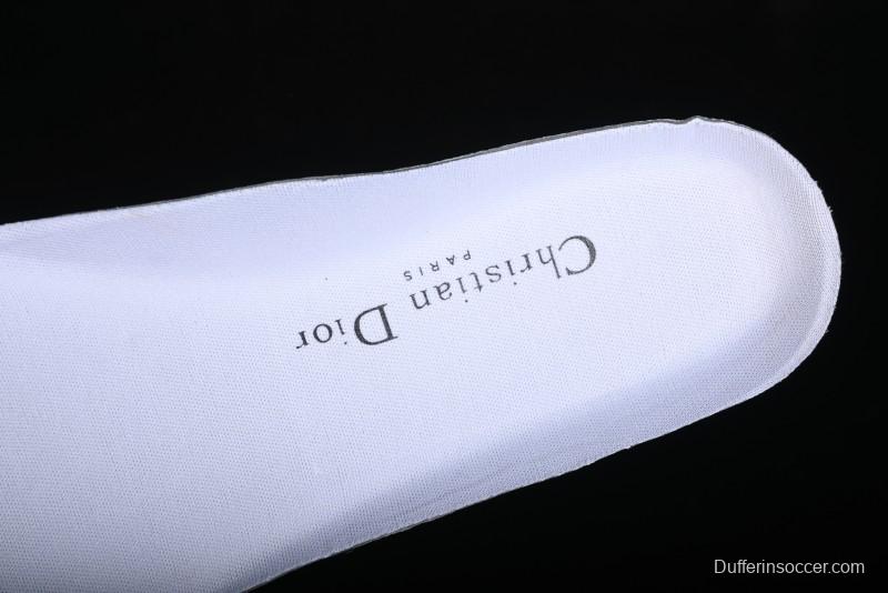 Dior Chrono Round Toe Lace-Up Lifestyle Casual Running Sneakers - 6865 BLACK WHITE