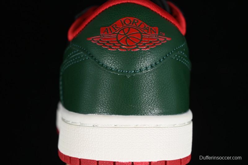 Nike Air Jordan 1 Low AJ1 Black Green Casual Sneakers - CZ0775-036