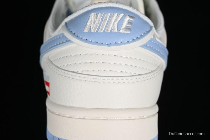 Nike Supreme x SB Dunk Low Stone Island Collaboration - Azure Starry Sky Anniversary High-End Custom Low-Top Casual Sneakers - BB9866-001