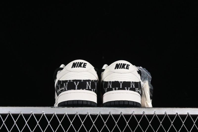 Nike SB Dunk Low MLB Strap Collaboration - Black Denim Print Anniversary Custom Low-Top Casual Sneakers - SJ2068-251