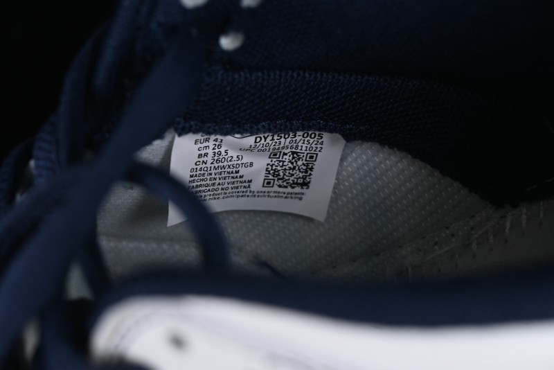 Nike Supreme x SB Dunk Low Collaboration - Navy Blue Anniversary High-End Custom Low-Top Casual Skate Shoes - DY1503-005