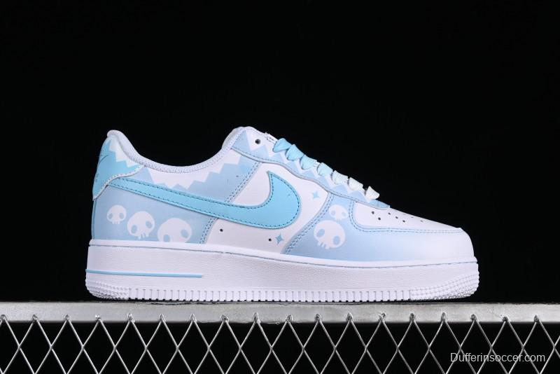 Nike Air Force 1 Low Witch Collaboration Custom Leather Sneakers with Full-Length Air Cushion - CW2288-111
